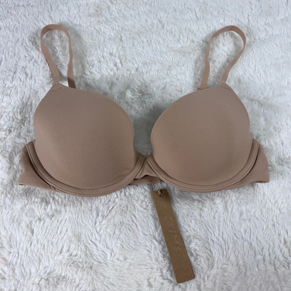 SKIMS Fits Everybody T-Shirt Bra Clay Tan Underwire Size 32B BA-DEM-9221 NEW